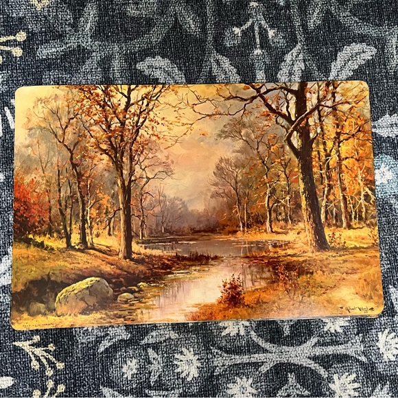 Set of 3 autumn Robert Wood placemats - Picture 3 of 8